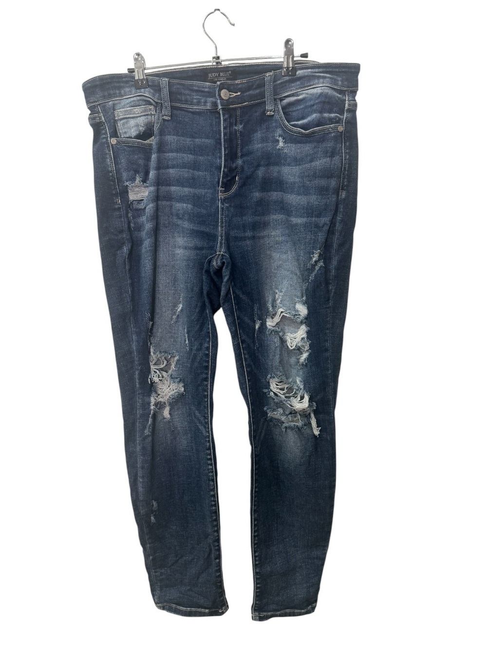 Judy Blue Distressed Skinny/Boyfriend Jeans women’s size 15/32